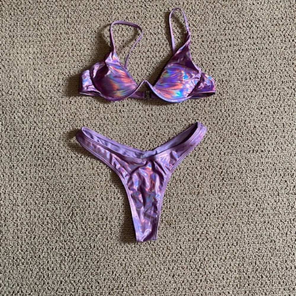 Iridescent bikini by Shein